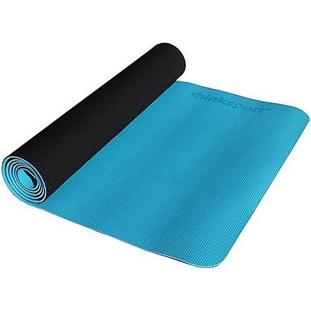 Thinksport Safe Yoga Mat, Black/Blue, Black/Blue, TPE, 30 Day Manufacturer Warranty, TNK-02479