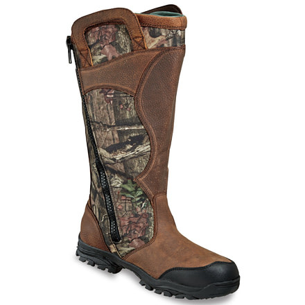 Thorogood Outdoor Mens 1400 Snake Bite 17in Side Zipper, Brown, 14/M 864-4067-14-M
