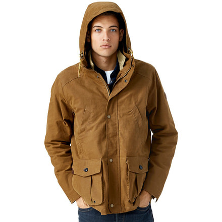 Timberland 3 in 1 Waxed Field Coat - Mens-Rubber-XX-Large
