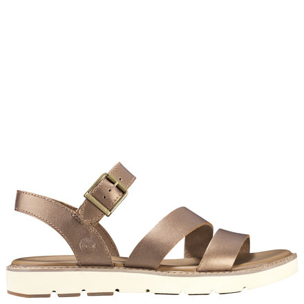 Timberland Bailey Park Asymmetric Y-Strap, Gold Full Grain, Medium, 7.5, TB0A1XKUH56-075M