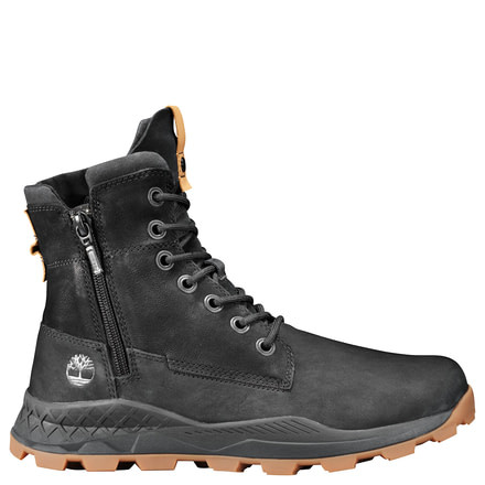 Timberland Brooklyn Side Zip Boot - Mens, Black Nubuck, Medium, 13, TB0A228P001-130M