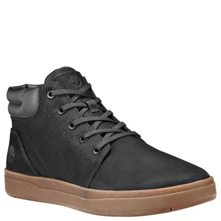 Timberland Davis Square Plain Toe Chukka Casual Shoe, Medium - Mens, Black Nubuck/Cordura, 11.5 US, TB0A1OH7001-115M