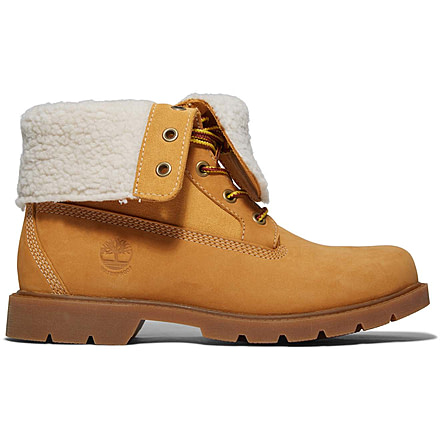 Timberland Fleece Lined Fold Down Boot - Womens, Wheat, 10, Medium, TB1A1KGC23110000M