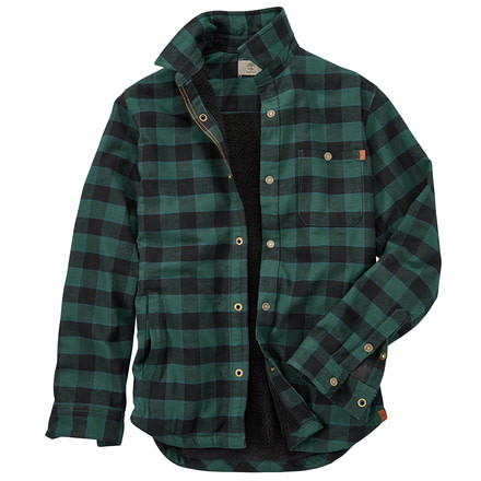 Timberland LS Sherpa Lined Overshirt, Green Gables TB0A1OQDG82-S