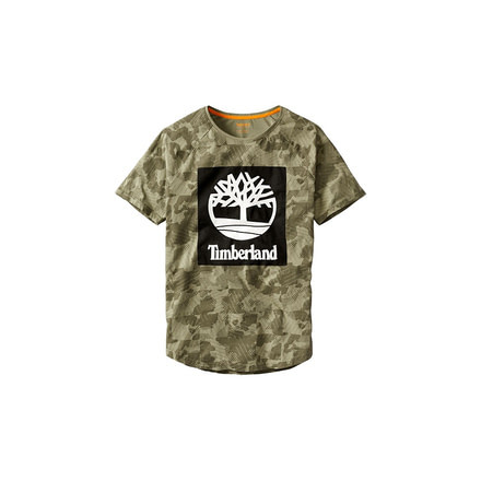 Timberland Men's Wild River Short Sleeve Camo Tee, Bungee Cord Camo, M, TB0A1MBMM82-M