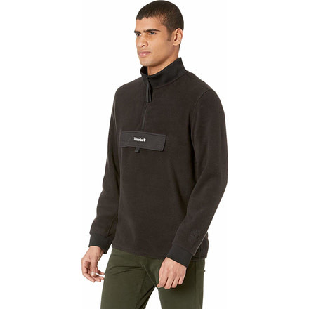Timberland Polar Fleece 1/4 zip - Mens, Black, Small, TB0A1N8P001-BLK-S