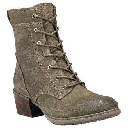 Timberland Sutherlin Bay Slouch Mid Lace-Up Boots - Womens, Canteen Suede, Medium, 7, TB0A1SD6901-70-Medium
