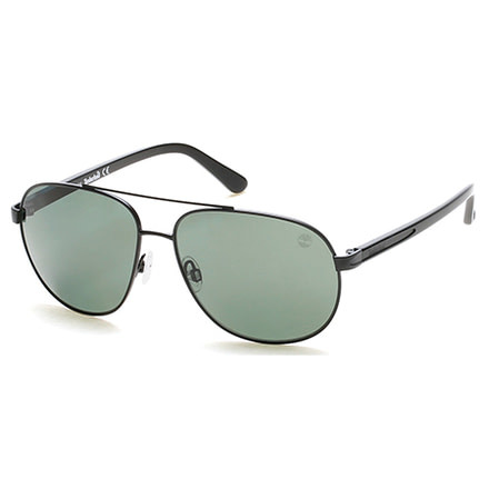 Timberland TB9076 Sunglasses - Matte Black Frame Color, Green Lens Color