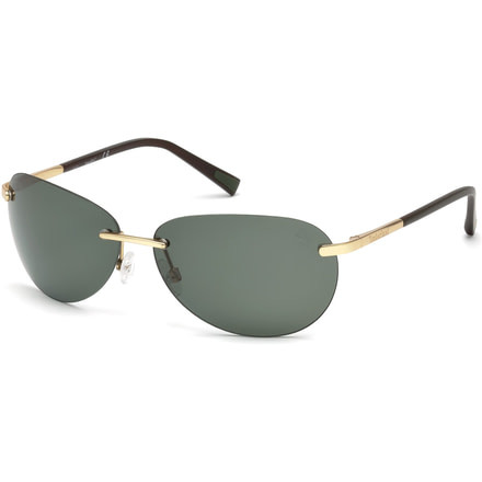 Timberland TB9117 Sunglasses - Gold Frame Color, Green Polarized Lens Color