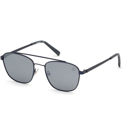 Timberland TB9168 Sunglasses - Matte Blue Frame Color, Smoke Polarized Lens Color