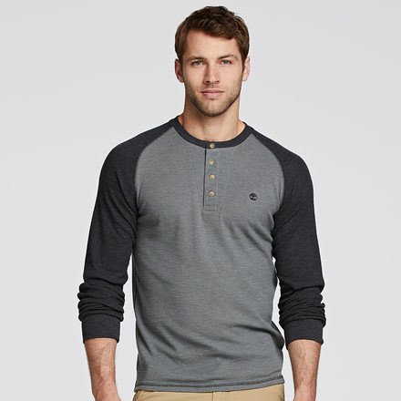 Timberland TFO Dyer River LS Henley, Black TB08205J001-S