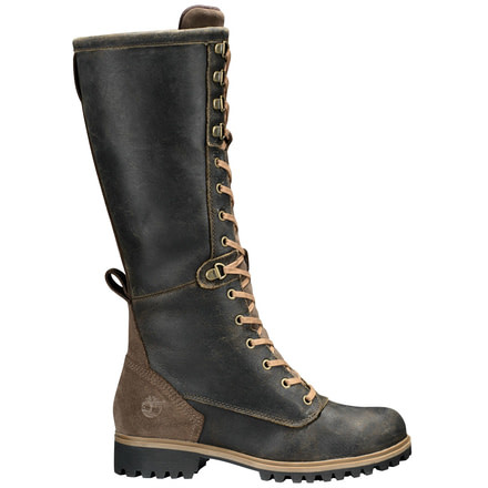 Timberland Wheelwright Tall Lace Waterproof Casual Boot - Women's-Dark Brown-Medium-8