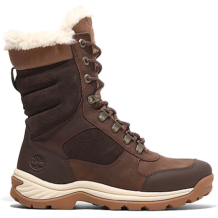 Timberland White Ledge Tall Lace-Up Waterproof Snow Boot - Womens, Dark Brown Full Grain, 8.5, Medium, TB0A2KSGW0108500M