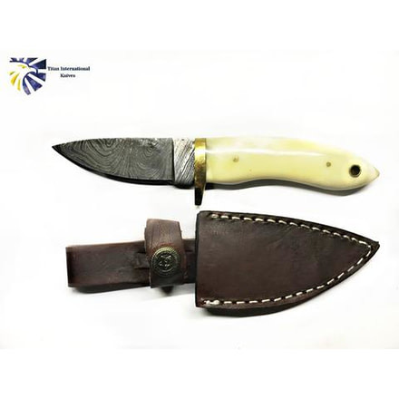 Titan Damascus Fixed Blade Knife 6.1in TD-096 TD-096