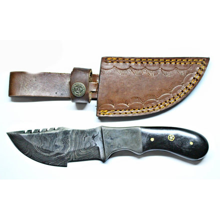 Titan Damascus Series Fixed Blade Knife 8in TD-085, TDK-85