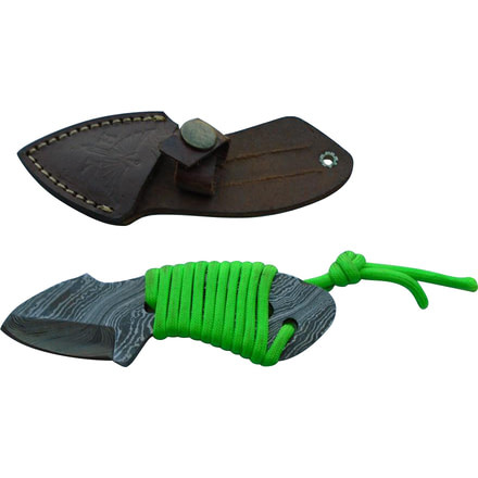 Titan Damascus Steel Fixed Knife 4.5in TD-037, TDK-37