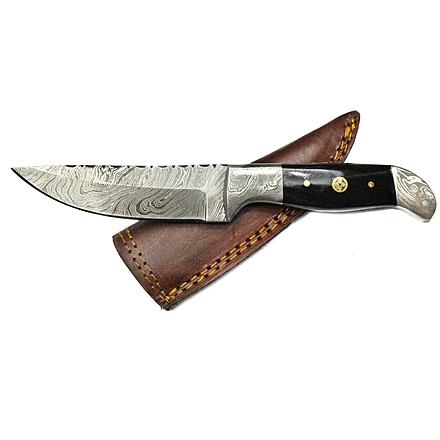 Titan Damascus Steel Fixed Knife 8.5in TD-050, TDK-50