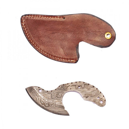 Titan Damascus Steel Fixed Tactical Skinner 4in Knife TD-024 TD-024
