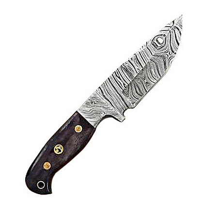 Titan International Knives Damascus Custom Handmade Camel Bone Handle Steel Fixed Blade Hunting Knife, 8 inch, TDK-219