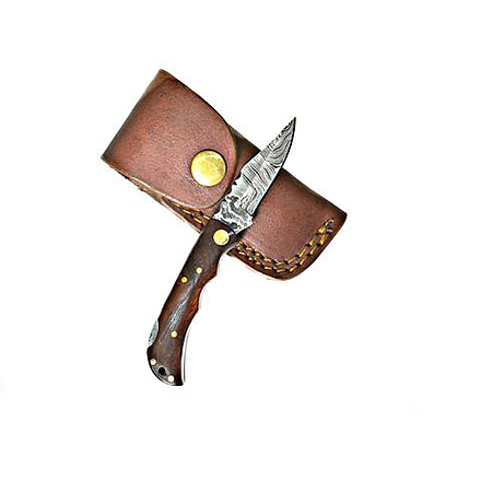 Titan International Knives Damasucs TF-003 EDC Steel Folding Knife, 4.5 inch, TF-003