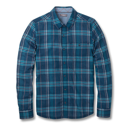 Toad&amp;Co Beckmen Men's Long Sleeve Slim Shirt, Deepwater, Large T2252802-421-L