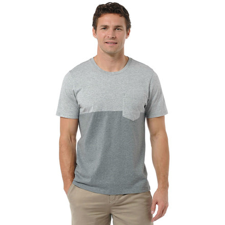 Toad&amp;Co Blockout Pocket Tee - Men's-Smoke Heather-X-Large