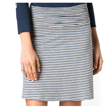 Toad&Co Chaka Skirt - Women's-Deep Navy Stripe-Small