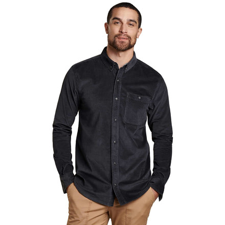 Toad&amp;Co Cruiser Cord LS Shirt - Mens, Soot, Small, T2241906-089-S