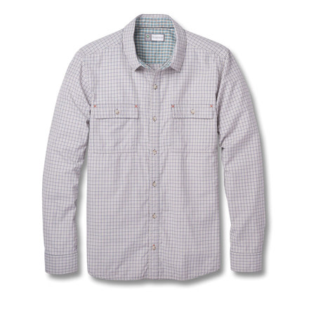 Toad&amp;Co Debug Eddyline Men's Long Sleeve Shirt, Light Ash, Large T2251712-056-L