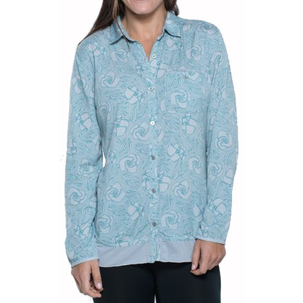 Toad&amp;Co Debug Hike Thru Long Sleeve Shirt - Women's-Chrome Floral Print-Small