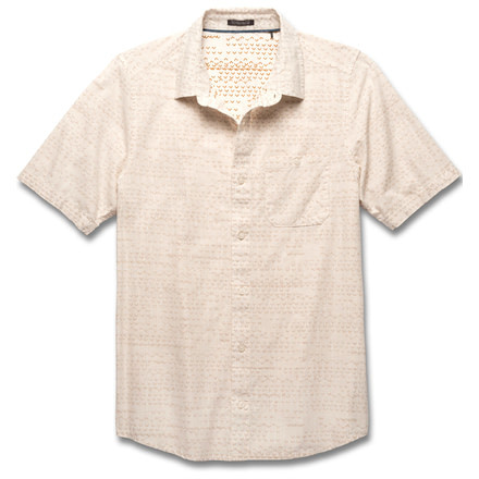 Toad&amp;Co Fletch Print Short Sleeve Shirt - Men's-Egret Print-Small