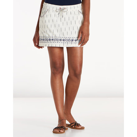 Toad&amp;Co Fresco Women's Skort, Salt, Large T1822802-199-L