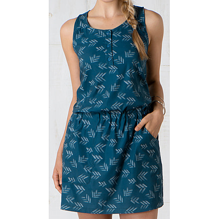 Toad&amp;Co Gemma Dress - Women's-Inky Teal Print-Large