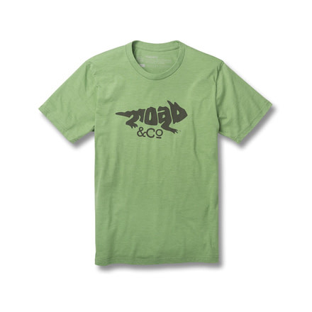 Toad&amp;Co Imbedded Toad Mens Short Sleeve Tee Shirt, Iguana Heather, Extra Large, T2002814-384-XL