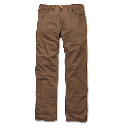 Toad&amp;Co Kerouac Men's Pant, 36 Waist, Regular Inseam, Seal Brown T2442605-243-36