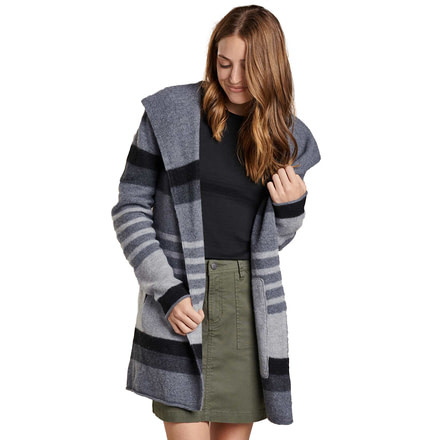 Toad&amp;Co Merino Heartfelt Hoodie - Womens, Charcoal Heather, Extra Large, T1071409-110-XL
