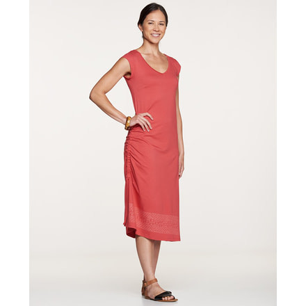 Toad&amp;Co Muse Dress, Rhubarb Border Print, Extra Small T1772205-628-XS