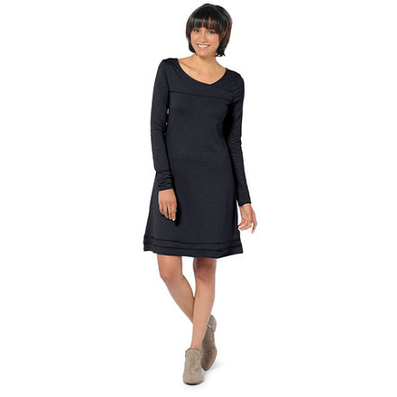 Toad&amp;Co Oolong Long Sleeve Dress - Women's-Black-Small