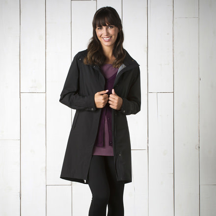 Toad&amp;Co Overshadow Trench - Womens-Black-X-Small