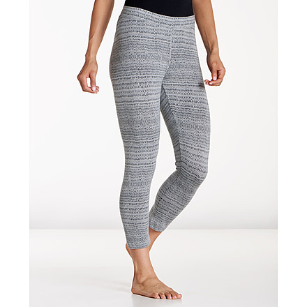 Toad&amp;Co Print Lean Capri Legging - Women's, Light Ash Rain Drop Print, Large T1452700-030-L