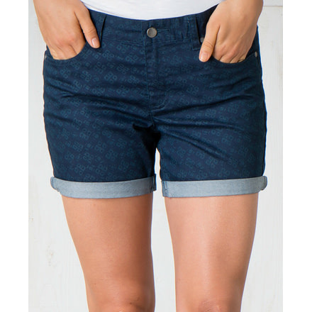 Toad&amp;Co Silvie Short - Women's-Inky Teal Print-7 in-6