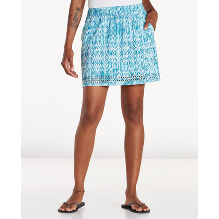 Toad&amp;Co Sunkissed Women's Skort, Deepwater Herringbone Print, Small, T1822800-900-S