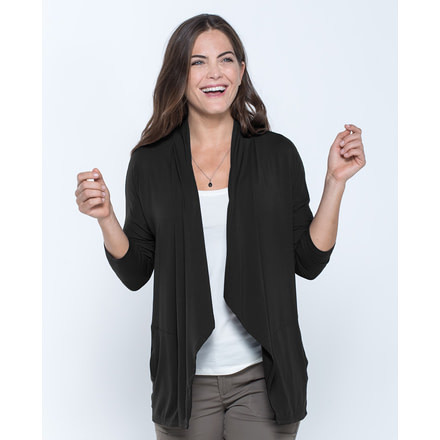 Toad&amp;Co Wisper Women's Cardie, Black, Large T1082802-100-L