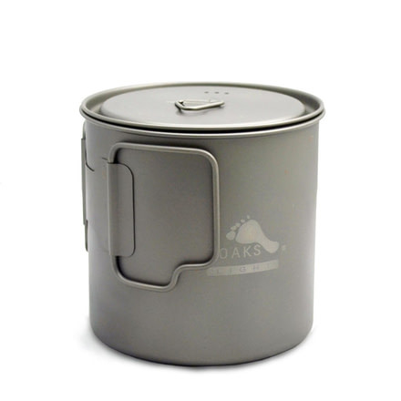 TOAKS LIGHT Titanium 650ml Pot, Grey, POT-650-L