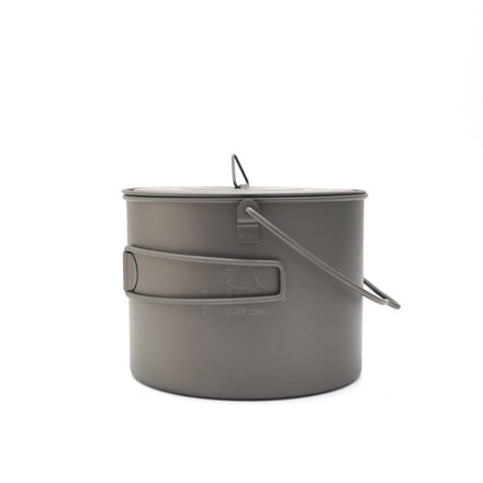 TOAKS Titanium 1300ml Pot w/Bail, Grey, POT-1300-BH