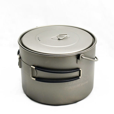 TOAKS Titanium 1600ml Pot w/Bail, Grey, POT-1600-BH