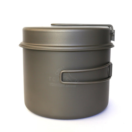 TOAKS Titanium 1600ml Pot w/Pan, Grey, CKW-1600