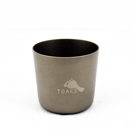 TOAKS Titanium 30ml Shot Glass, Pack of 2, Grey, SG-02