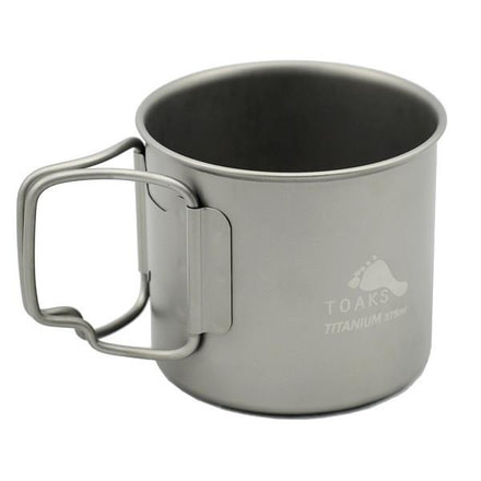 TOAKS Titanium 375ml Cup, Grey, CUP-375