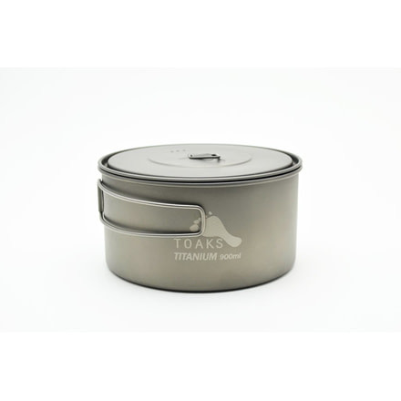 TOAKS Titanium 900ml D130mm Pot, Grey, POT-900-D130